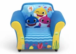 Delta Children Baby Shark Upholstered Chair With Sculpted Plastic Frame What's New