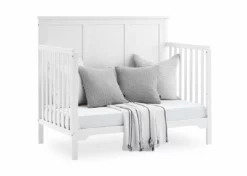 Delta Children Sweet Beginnings Sage Flat Top 6-in-1 Convertible Crib