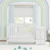 Delta Children Baby Cribs Flynn 5-in-1 Convertible Crib And Changer