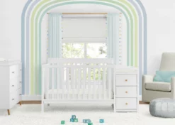 Delta Children Baby Cribs Flynn 5-in-1 Convertible Crib And Changer