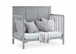 Delta Children Sweet Beginnings Sage Flat Top 6-in-1 Convertible Crib