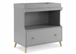Delta Children Essex Convertible Changing Table With Drawer Dressers & Changing Tables