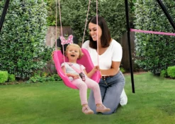 Delta Children Minnie Mouse 2-in-1 Outdoor Kids Swing