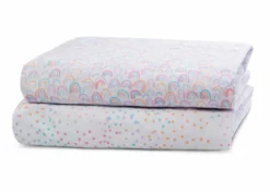 Delta Children Rainbow Confetti Fitted Crib Sheets - 2 Pack What's New 14 Delta Children Rainbow Confetti Fitted Crib Sheets - 2 Pack What's New