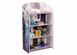 Delta Children Frozen II Wooden Playhouse 4-Shelf Bookcase For Kids Sale