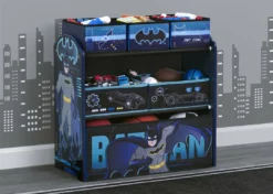 Delta Children Batman 6 Bin Design And Store Toy Organizer Storage