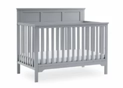 Delta Children Baby Cribs Sweet Beginnings Hart Flat Top 6-in-1 Convertible Crib