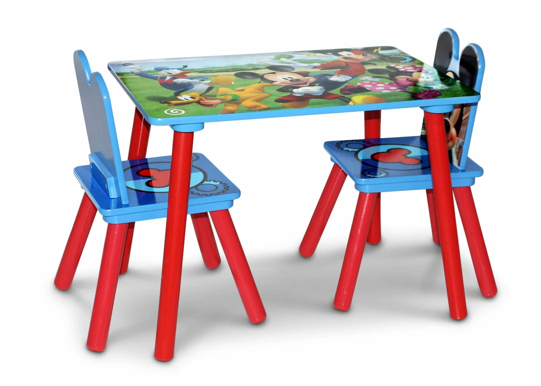 Delta Children Table & Chair Sets Mickey Mouse 4-Piece Playroom Solution – Set Includes Table And 2 Chairs And 6-Bin Toy Organizer 6 Delta Children Table & Chair Sets Mickey Mouse 4-Piece Playroom Solution – Set Includes Table And 2 Chairs And 6-Bin Toy Organizer