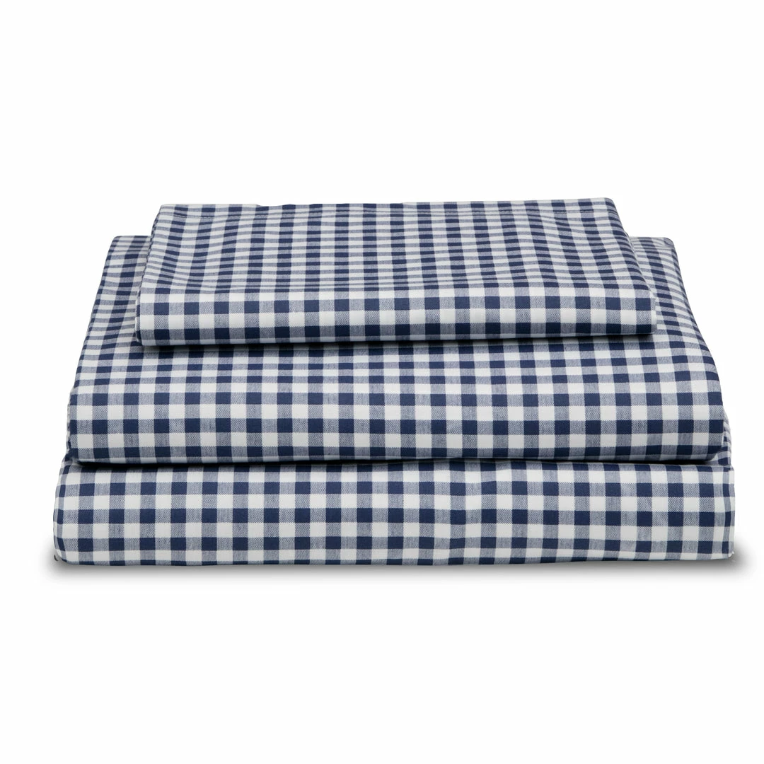 Delta Children Navy Gingham 3-Piece Twin Sheet Set 7 Delta Children Navy Gingham 3-Piece Twin Sheet Set