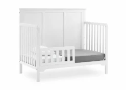 Delta Children Sweet Beginnings Sage Flat Top 6-in-1 Convertible Crib