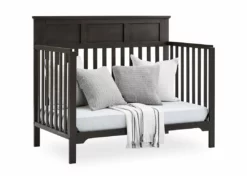 Delta Children Baby Cribs Sweet Beginnings Hart Flat Top 6-in-1 Convertible Crib