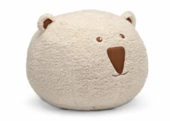 Delta Children Bear Plush Foam Pouf Ottoman