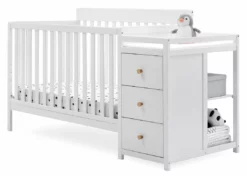 Delta Children Baby Cribs Flynn 5-in-1 Convertible Crib And Changer