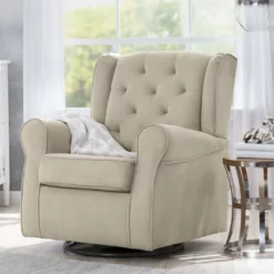 Delta Children Emerson Nursery Glider Swivel Rocker Chair Gliders & Rocking Chairs