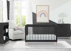 Delta Children Baby Cribs Jordan 4-In-1 Convertible Crib