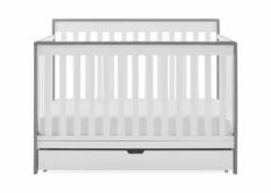 Delta Children Baby Cribs Mercer 6-in-1 Convertible Crib With Storage Trundle