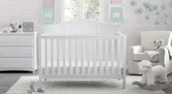 Delta Children Baby Cribs Madrid 4-in-1 Convertible Crib