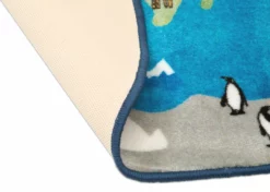 Delta Children World Map Round Area Rug For Kids, 39-Inch