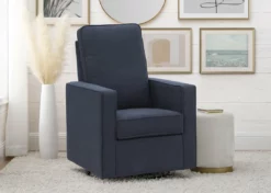Delta Children Skye Nursery Glider Swivel Chair With LiveSmart Fabric