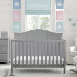 Delta Children Baby Cribs Madrid 4-in-1 Convertible Crib