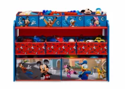 Delta Children Mickey Mouse Deluxe 9 Bin Design And Store Toy Organizer Storage