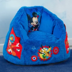 Delta Children Mickey Mouse Cozee Fluffy Chair, Toddler Size (for Kids Up To 6 Years Old) Kids’ Chairs