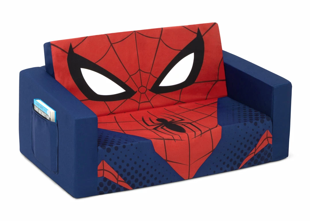 Delta Children Spider-Man Cozee Flip-Out Sofa - 2-in-1 Convertible Sofa To Lounger For Kids 5 Delta Children Spider-Man Cozee Flip-Out Sofa - 2-in-1 Convertible Sofa To Lounger For Kids