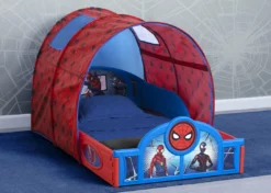 Delta Children Spider-Man Sleep And Play Toddler Bed With Tent Toddler Beds