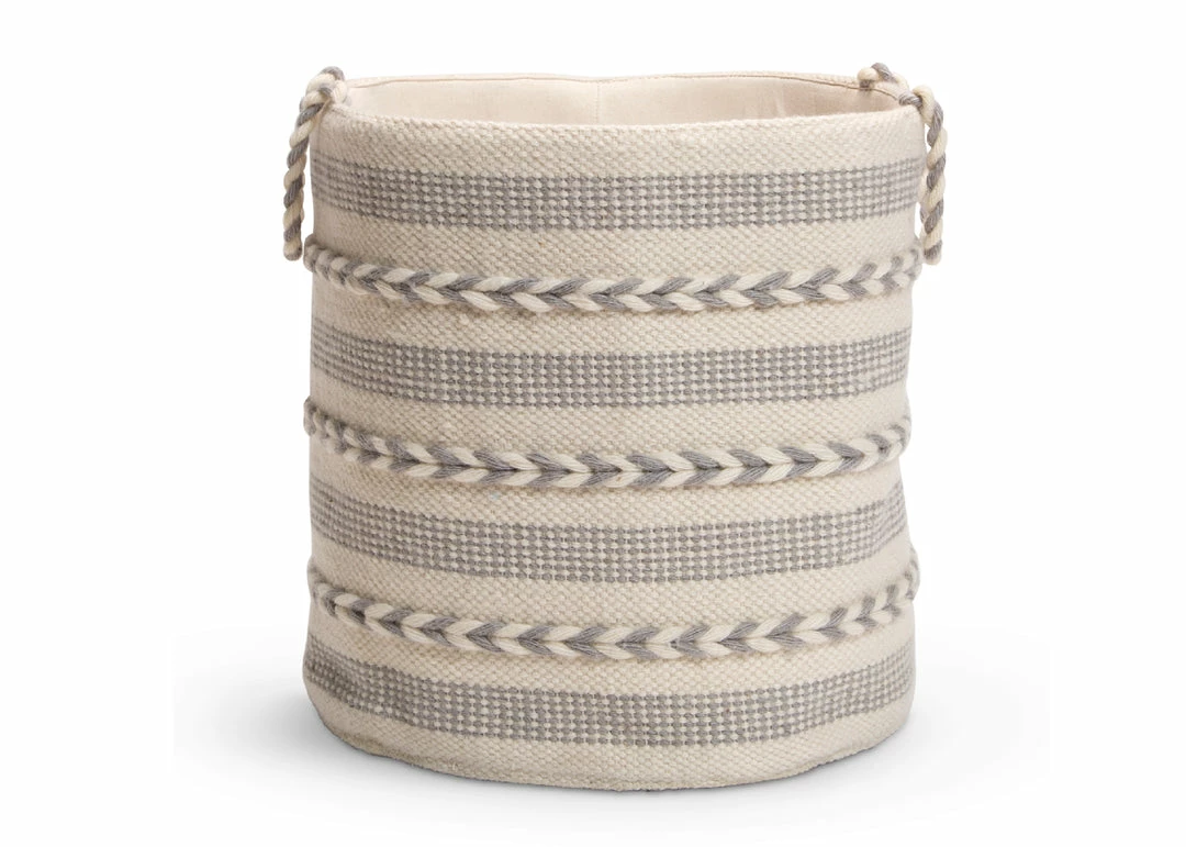 Delta Children Braided Grey Handwoven Basket Décor & Accessories 4 Delta Children Braided Grey Handwoven Basket Décor & Accessories