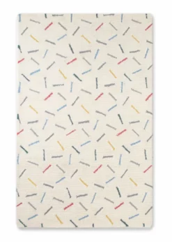 Delta Children Colored Sprinkles Hand-Tufted 100% Wool Area Rug 5x8