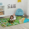 Delta Children Extra Large Road Map Activity Rug For Girls And Boys - 78-inch L X 54-inch W