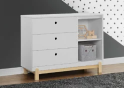Delta Children Dressers & Changing Tables Poppy 3 Drawer Dresser With Cubbies