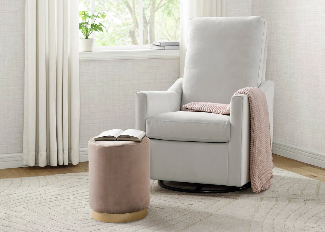 Delta Children Gliders & Rocking Chairs Andie Nursery Glider Swivel Chair With LiveSmart Fabric 4 Delta Children Gliders & Rocking Chairs Andie Nursery Glider Swivel Chair With LiveSmart Fabric