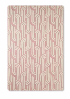 Delta Children What's New Rose Links Hand-Tufted Wool Blend Area Rug 5x8