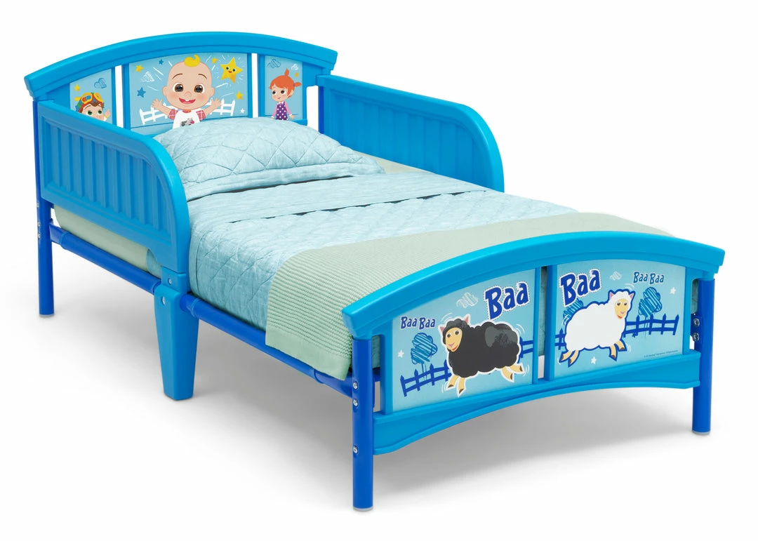 Delta Children CoComelon Plastic Toddler Bed 8 Delta Children CoComelon Plastic Toddler Bed