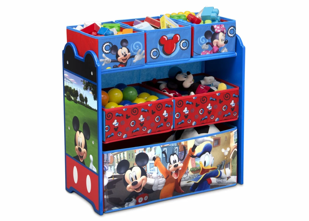 Delta Children Table & Chair Sets Mickey Mouse 4-Piece Playroom Solution – Set Includes Table And 2 Chairs And 6-Bin Toy Organizer 7 Delta Children Table & Chair Sets Mickey Mouse 4-Piece Playroom Solution – Set Includes Table And 2 Chairs And 6-Bin Toy Organizer