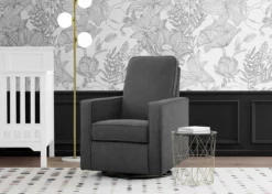 Delta Children Skye Nursery Glider Swivel Chair With LiveSmart Fabric