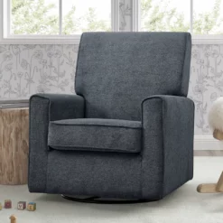 Delta Children What's New Sophie Nursery Glider Swivel Chair With LiveSmart Fabric