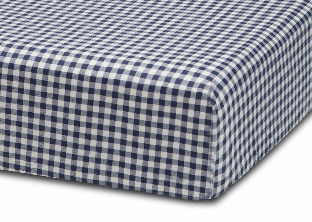 Delta Children Navy Gingham 3-Piece Twin Sheet Set 6 Delta Children Navy Gingham 3-Piece Twin Sheet Set
