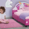 Delta Children Unicorn Rectangle Area Rug For Kids, 39-Inch X 59-Inch Rugs
