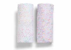 Delta Children Rainbow Confetti Fitted Crib Sheets - 2 Pack What's New 12 Delta Children Rainbow Confetti Fitted Crib Sheets - 2 Pack What's New