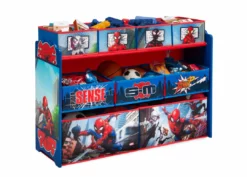 Delta Children Spider-Man Deluxe 9 Bin Design And Store Toy Organizer