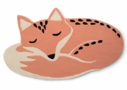 Delta Children Hand-Tufted 100% Wool Fox Rug Rugs