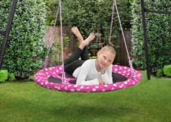 Delta Children Minnie Mouse 40-Inch Saucer Swing For Kids