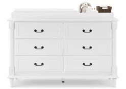 Simmons Kids Juliette 6 Drawer Dresser With Changing Top Dressers & Changing Tables