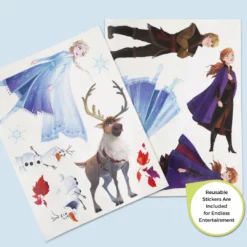 Delta Children Disney Frozen II 4-Piece Playroom Solution – Set Includes Table And 2 Chairs And 6-Bin Toy Organizer Table & Chair Sets