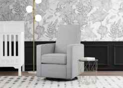 Delta Children Skye Nursery Glider Swivel Chair With LiveSmart Fabric