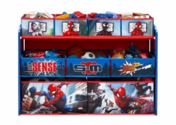 Delta Children Spider-Man Deluxe 9 Bin Design And Store Toy Organizer