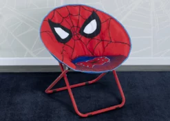 Delta Children Spider-Man Saucer Chair For Kids/Teens/Young Adults Kids’ Chairs