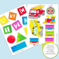 Delta Children Storage CoComelon 6 Bin Design And Store Toy Organizer